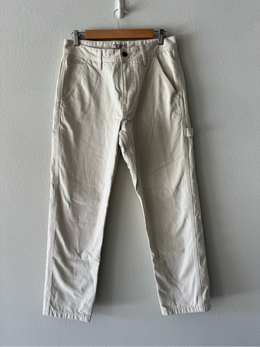 Women’s Cream Workwear Pants - Classic Straight Fit